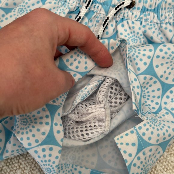 Snapper Rock Blue White Pattern Swim Shorts Trunks 3/6M - Picture 5 of 7